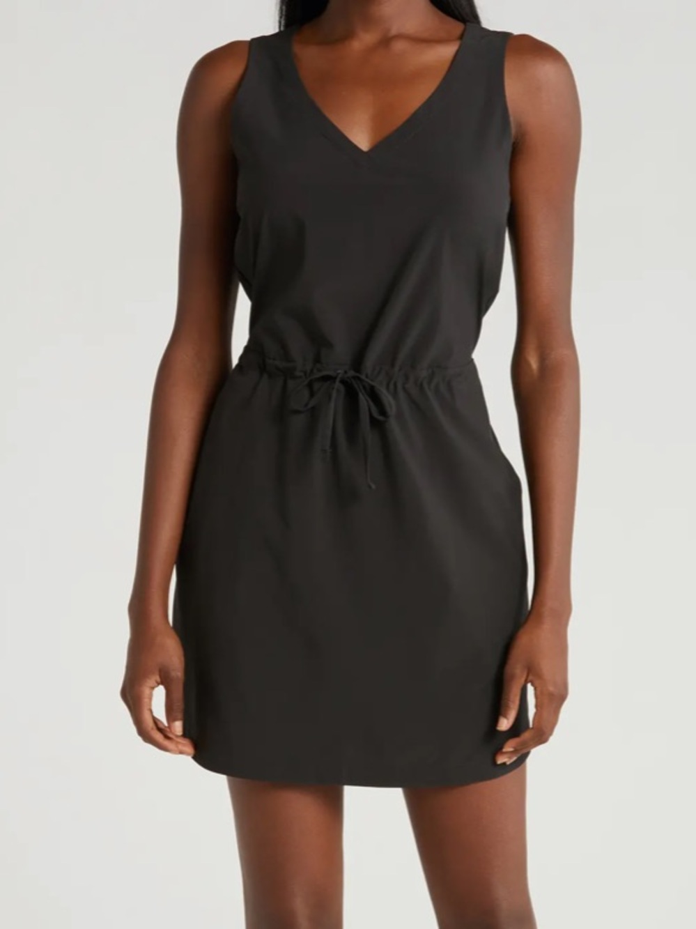 Free Fly Breeze Drawstring Waist Dress in black S